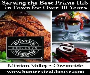 Hunter Steakhouse in Oceanside Has Been a Landmark for 40 Years